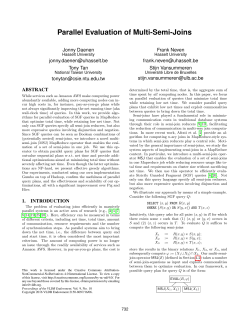 Parallel Evaluation of Multi-Semi-Joins