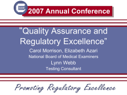 2007 Annual Conference - Council on Licensure, Enforcement and