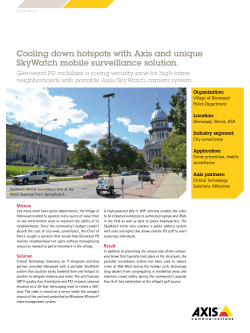 Cooling down hotspots with Axis and unique SkyWatch mobile