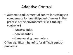 Adaptive control