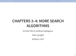 chapters 3&ndash;4: more search algorithms