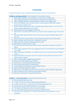 May 2013 - York City South