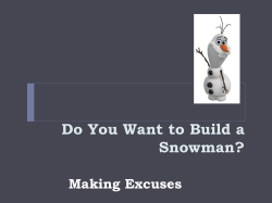 Making Excuses PowerPoint