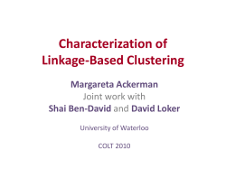 A Characterization of Linkage-Based Algorithms