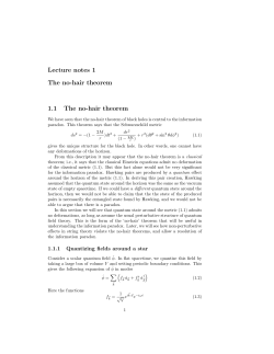 The no-hair theorem