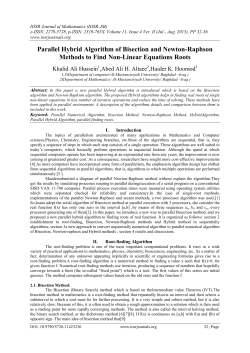Parallel Hybrid Algorithm of Bisection and Newton