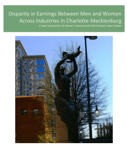 Disparity in Earnings RPT - Women + Girls Research Alliance