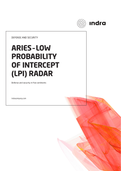 aries&ndash;low probability of intercept (lpi) radar