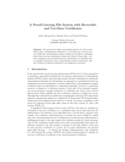 A proof-carrying File system with Revocable and Use