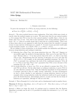 MAT 300 Mathematical Structures
