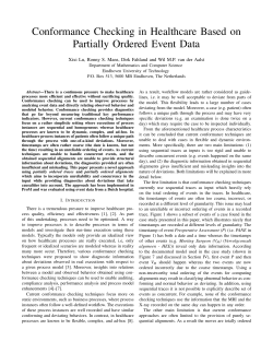 Conformance Checking in Healthcare Based on Partially Ordered