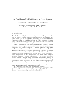 An Equilibrium Model of Structural Unemployment