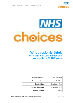 NHS Choices better linking