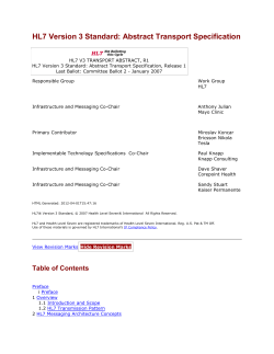 Abstract Transport Specification