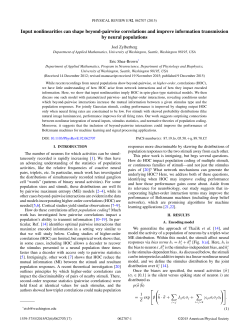 Input nonlinearities can shape beyond-pairwise correlations