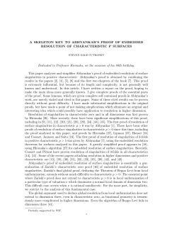 A skeleton key to Abhyankar`s proof of embedded resolution of