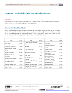 Grade 7 Mathematics Module 5, Topic C, Lesson 16