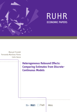 Heterogeneous Rebound Effects: Comparing Estimates
