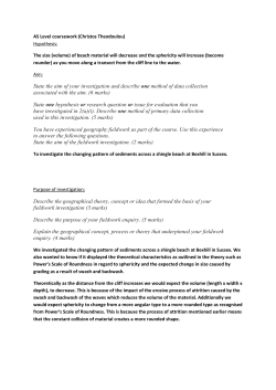 AS Level coursework (Christos Theodoulou) Hypothesis: The size