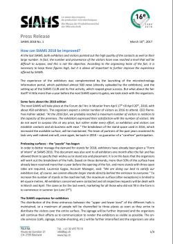 How can SIAMS 2018 be improved?