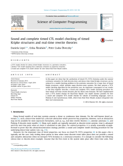 Sound and complete timed CTL model checking of