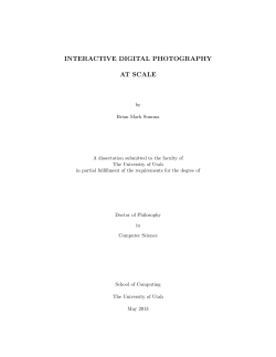 interactive digital photography at scale