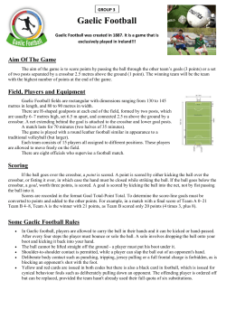 Some Gaelic Football Rules