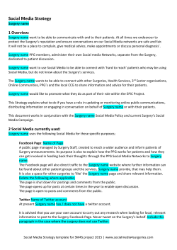 Social Media Strategy Surgery name