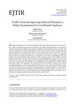 Traffic Forecasts Ignoring Induced Demand