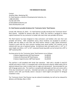 FOR IMMEDIATE RELEASE: Contact: Jonathan