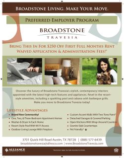 Preferred Employer Program Broadstone Living. Make Your Move.