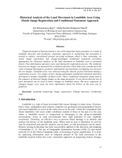 Historical Analysis of the Land Movement in Landslide Area Using