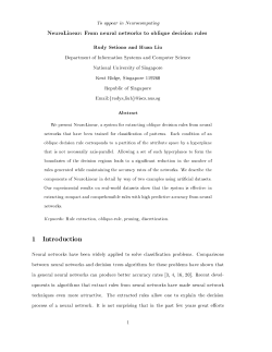 From neural networks to oblique decision rules