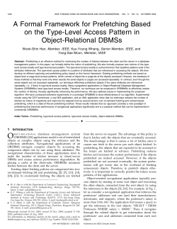 A Formal Framework for Prefetching Based on the Type
