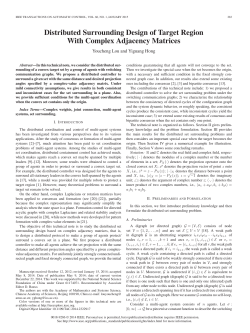 Distributed Surrounding Design of Target Region With Complex