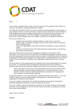 Sample letter inviting people to CDAT meeting