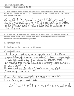 11 Exercises 2, 6, 18, 19 2. A box contains three red and five blue