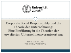 CSR Theorien