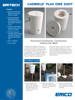 cadweld&reg; plus one shot
