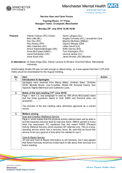 SU 25.07.16 - Greater Manchester Mental Health NHS
