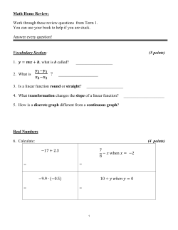 Math Home Review - Thai Christian School