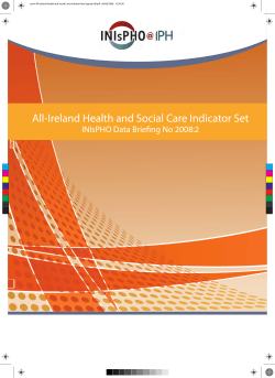 All-Ireland Health and Social Care Indicator Set (PDF