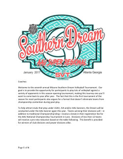 dream-coaches-packet-2017 - Southern Volleyball Center