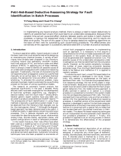 Petri-Net-Based Deductive Reasoning Strategy for Fault