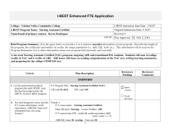 I-BEST Enhanced FTE Application