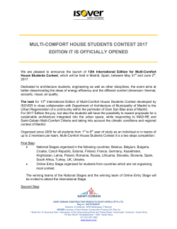 multi-comfort house students contest 2017 edition it - Saint