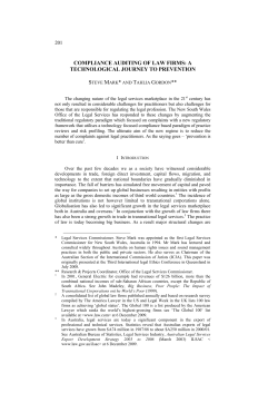 compliance auditing of law firms: a technological journey to