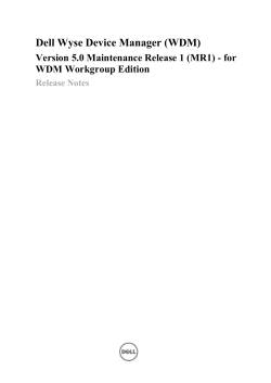 Installing WDM 5.0 MR1