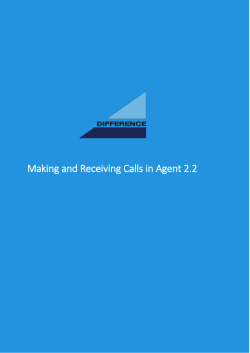 Making and Receiving Calls in Agent 2.2