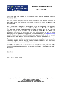 DCE Normal Template - Liverpool John Moores University